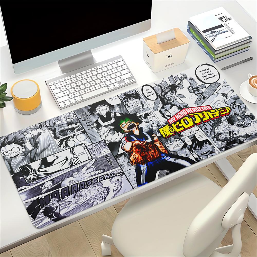 Heroic Adventures Manga Large Gaming Mouse Pad Nonslip Rubber Base Waterproof Desk Mat For Office Pc Laptop