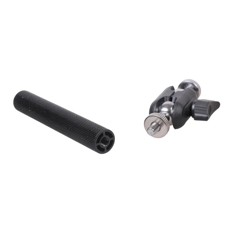 1/4inch Male To Female Threaded Extension Adapter For Camera Tripod Microphone Mount 360 Rotation Clamp Extension Rod