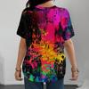 Creative Women's T-shirt Casual Fashion Comfortable Pattern 3d Print Multi-color Short Sleeve Daily Versatile Top