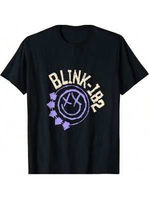Official Blink-182 Purple Logo T-Shirt