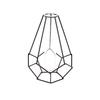 Nordic Ins Home Decoration Iron Geometric Glass Plant Flower Vase Decoration Desktop Dried Flower Decorative Vase