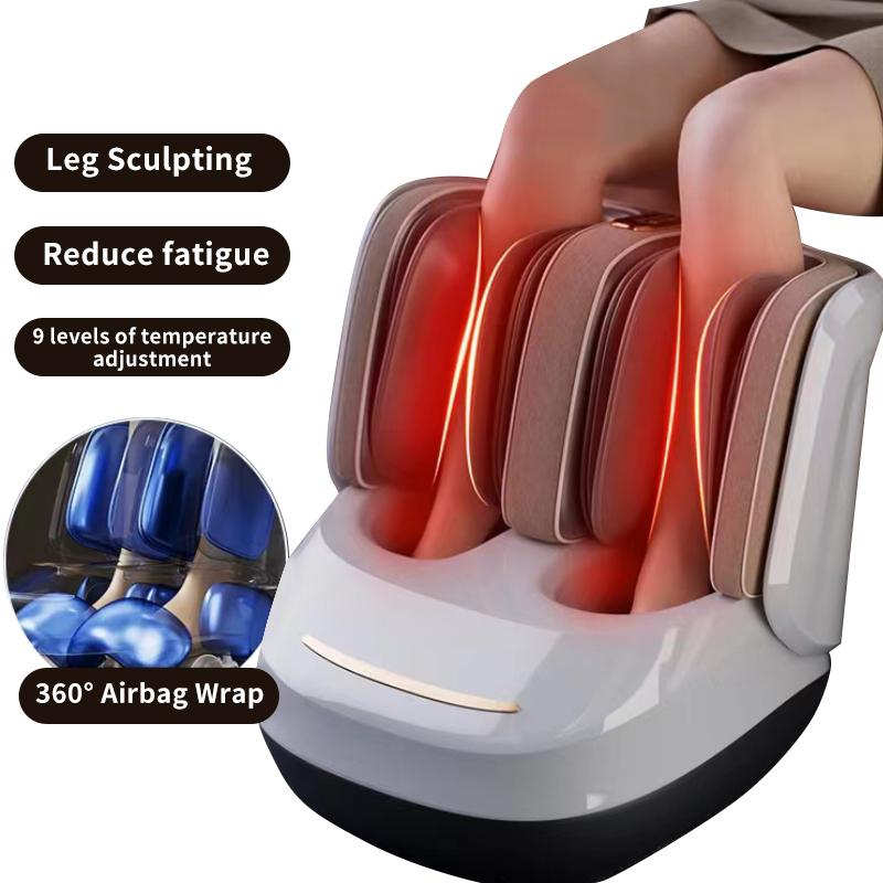 Máquina Elétrica de Massagem para Panturrilha e Pé Shiatsu Envolvimento Compressão de Ar Rolamento Amassamento Massageador de Beleza para Pernas