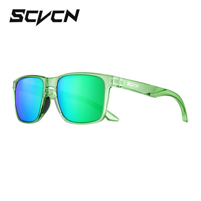 Óculos de Sol Polarizados Masculinos SCVCN para Esportes ao Ar Livre, Dirigir, Caminhada, Óculos de Ciclismo MTB, Equipamento de Pesca UV400 Óculos