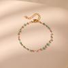K Gold Plated Crystal Beaded Ethnic Bracelet For Women