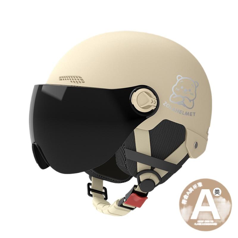 Helmet Electric Car Girl Cute Funny Lightweight Hair Hat Women's Helmet