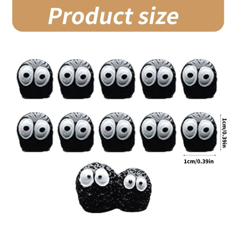 Car Interior Accessory Black Coal Car Decoration Automotive Dashboard Decors Adhesive Soot Sprites Ornament