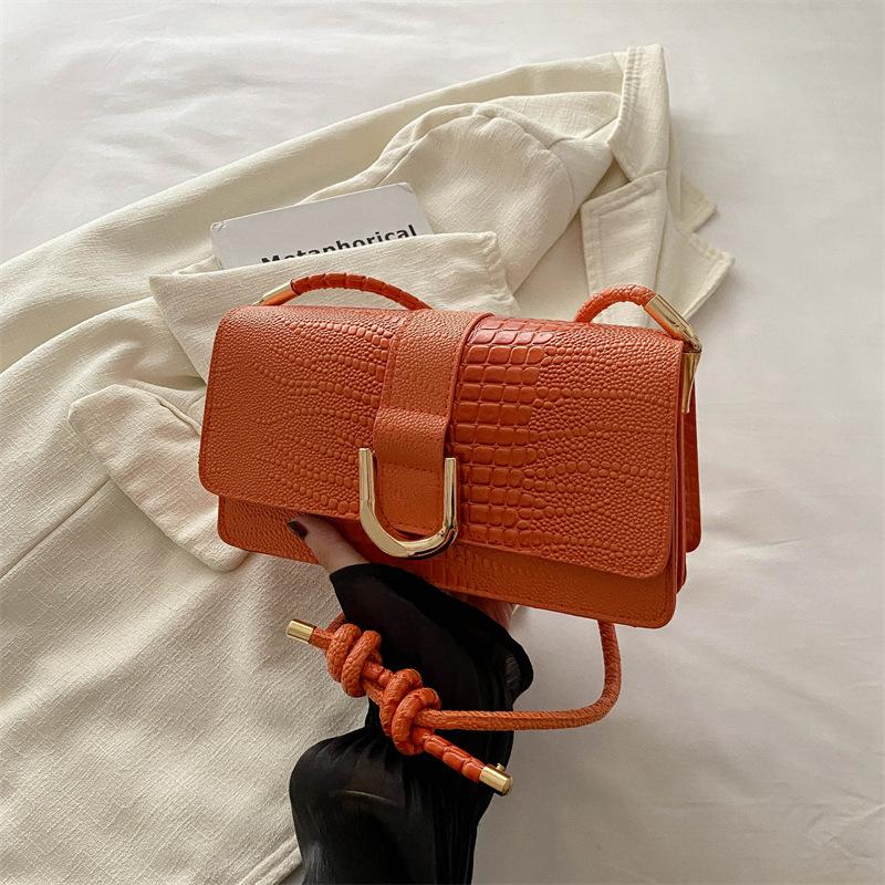 

Новая простая повседневная и модная ретро-сумка через плечо в летнем стиле, легкая, роскошная, модная, дизайнерская, на одно плечо, квадратная сумка