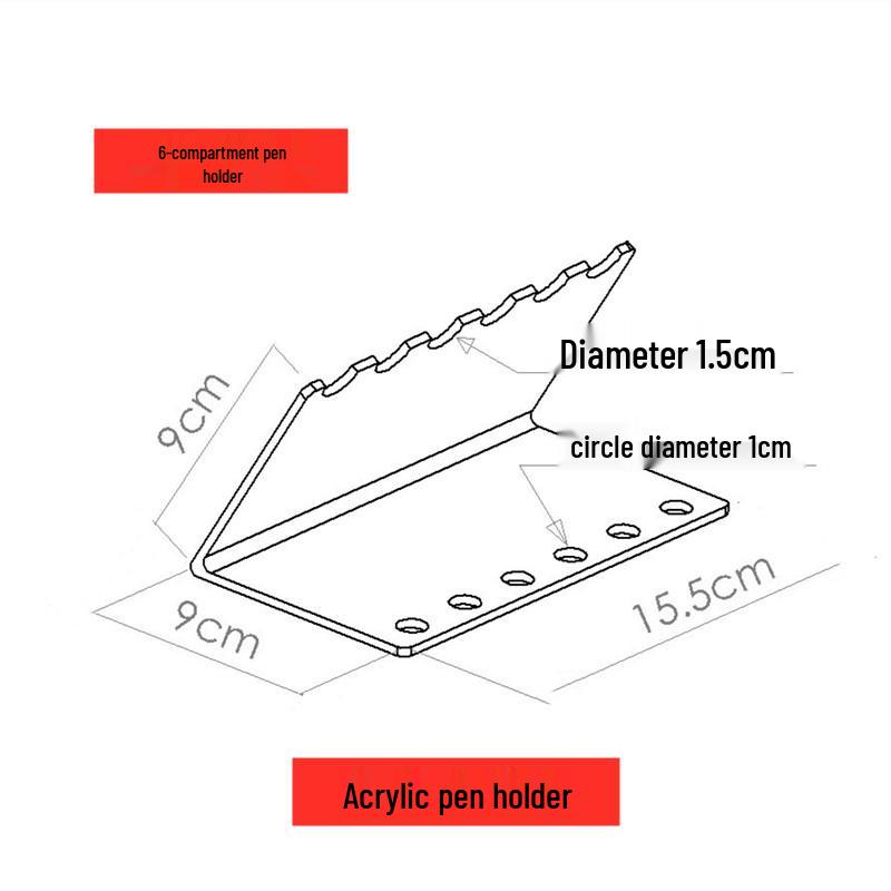 Acrylic Pen Tray Holder for Fountain Pens - New Display & Storage Solution