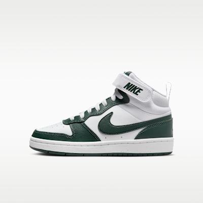 Nike Court Borough Mid 2 White Vintage Green (GS)