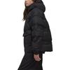 Y-3 FW22 Solid Color Hooded Puffer Jacket Unisex Outerwear Black HN4330