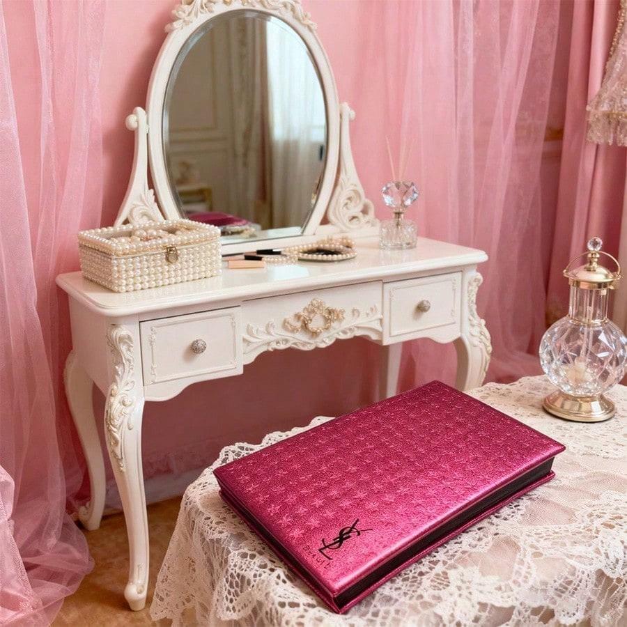 Notes YSL: Przenośny do użytku w podróży, Elegancka różowa książka