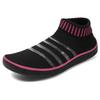 Casual socks, shoes, classmates, breathable elastic one-pedal, lazy running shoes, flying woven sports net shoes