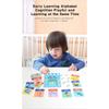 Wooden Building Block Puzzle Alphabet Spelling Educational Toy Letter Recognition Logical Thinking Learning Playset for Kids