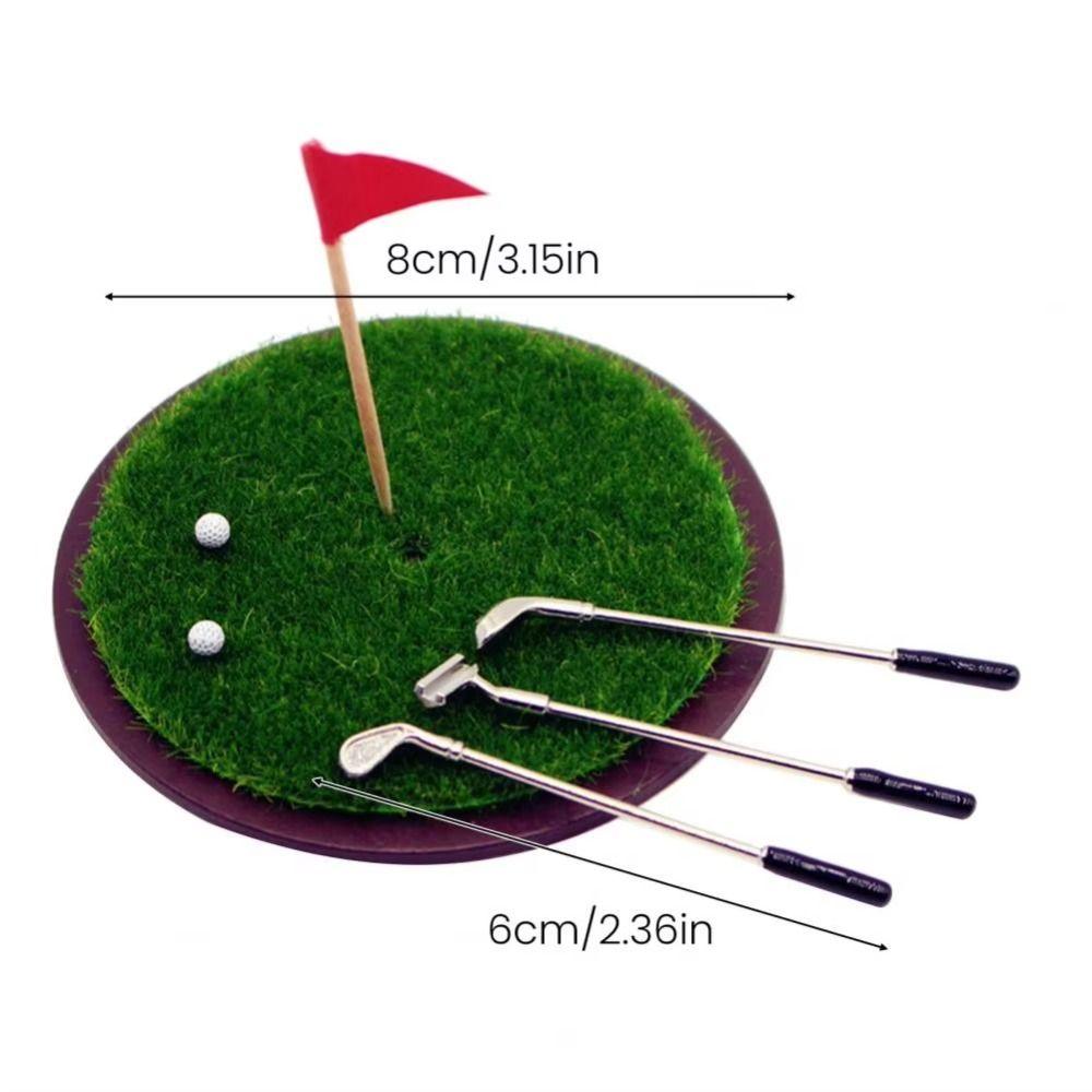 1/6 and 1/12 Scale Miniature Golf Club Grassland Model Simulated Golf Club Set  Kids Toy