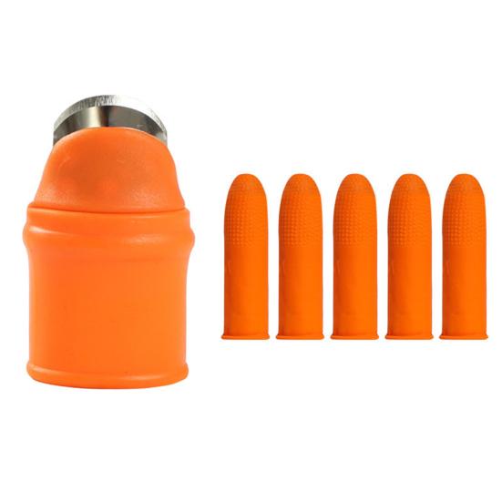 Thumb Cutter Fruit Vegetable Picking Cutter Set Silicone Finger Cots Pruning Portable Garden Tool for Strawberry Grape Branches