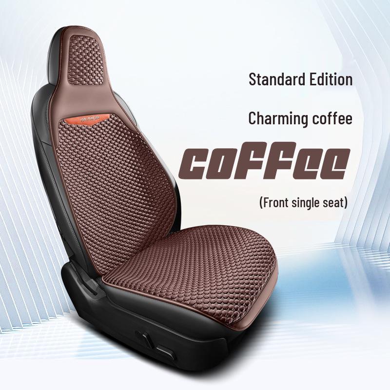 Universal Four-Season Car Seat Cushion: New Energy One-Piece Saddle Cover with Half-Wrap Design