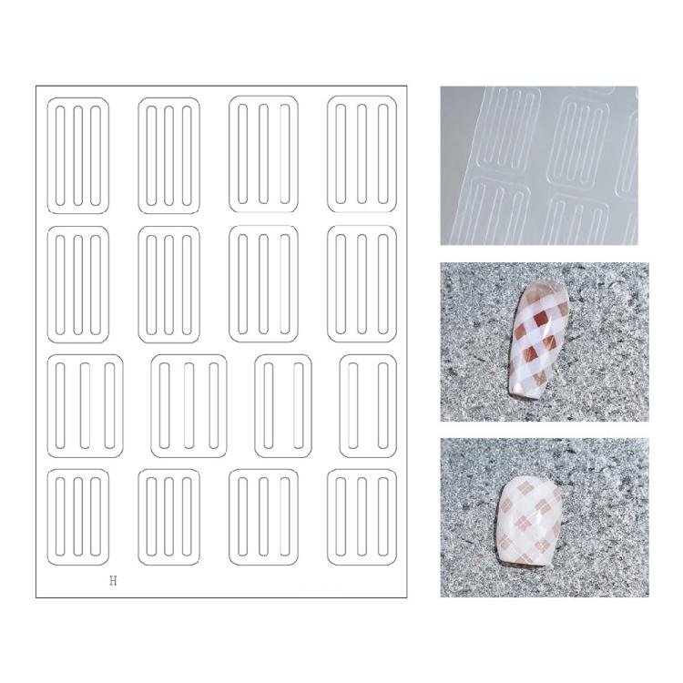 Innovative Nail Stickers Nail Stencils Decals For Personalizing Looks Quick Setups Vibranted Colors Safe For Daily Use