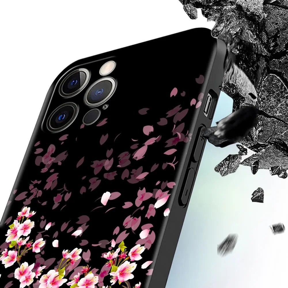 Kirschblüten Handyhülle für iPhone Samsung Galaxy Redmi Xiaomi Oppo OnePlus Note SA 7 8 9 10 11 12 13 14 20 21 22 23 53 54 Pro Max Plus Ultra