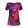 Women's Fashion Retro Round Neck Casual Digital Printing Short Sleeved T-Shirt Top