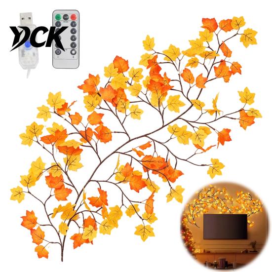 Creative Wall Embellishment Flower LED Tree Branch Lights for Wall, Willow Vine Light with Modern Art Lighting Remote, 8 Modes, Christmas Decorations