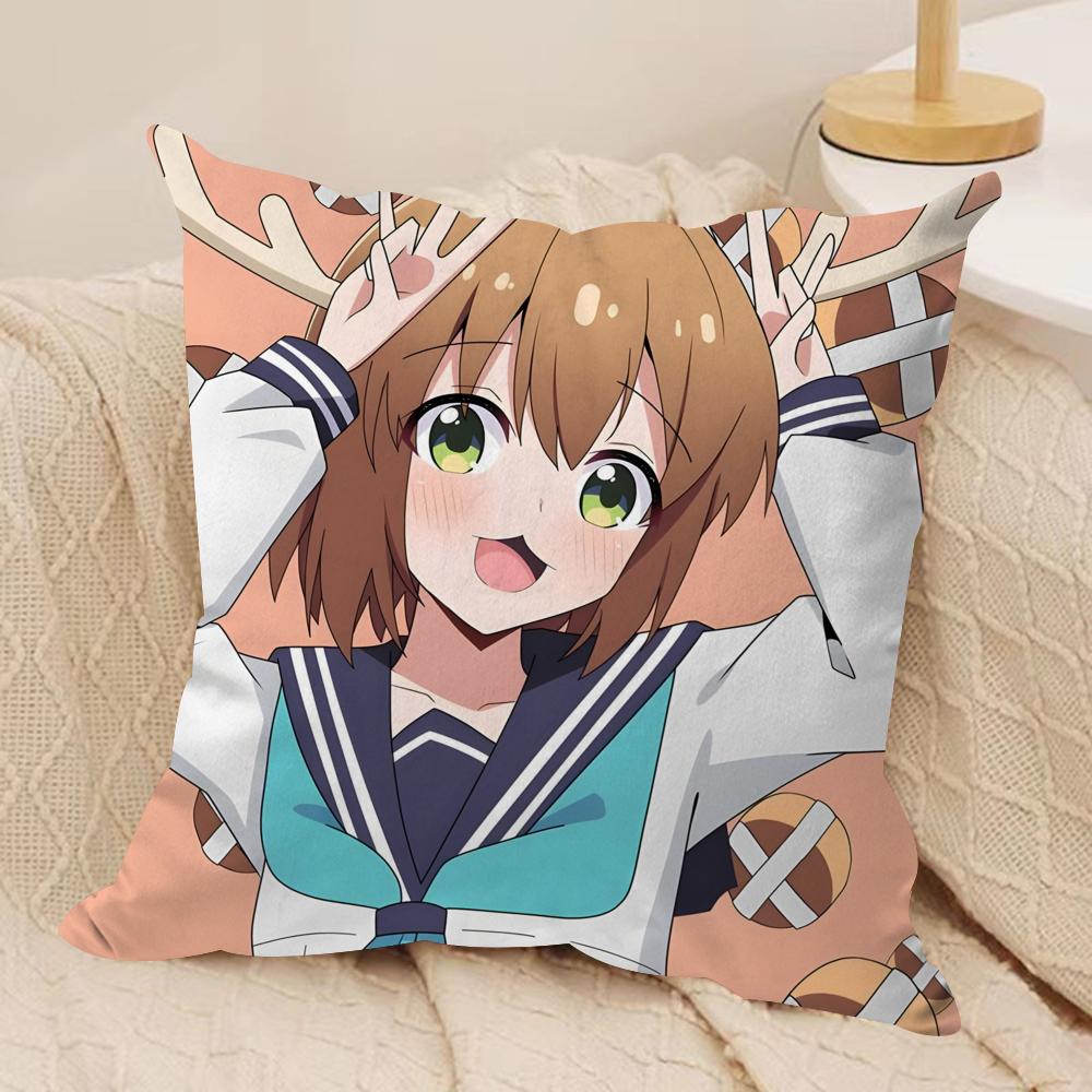 

My Deer Friend Nokotan Cushion Cover Soft Plush Fabric Double-Sided Printed Sofa Cushion Cover for All Seasons Home Decor Gift 30cmx30cm