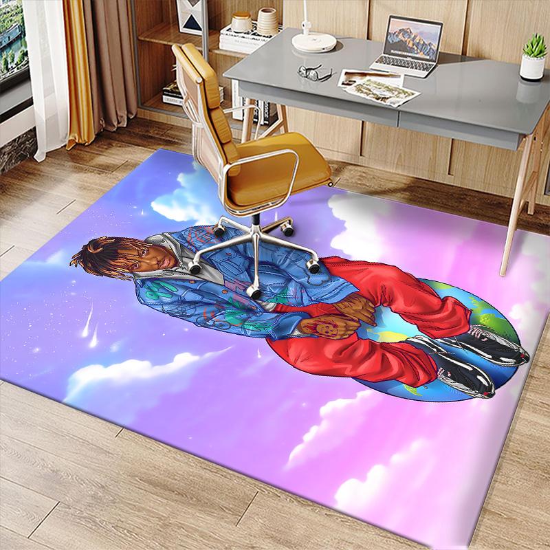 Juice WRLD1 Printed Absorbent Washable Carpet, Non-Slip Bathroom Mats, Kitchen Rugs, Yoga Mat,Living Room Entrance, Camping Picnic Rugs