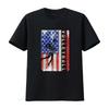 Womens American Flag Volleyball Patriotic USA 4th of July Girl T Shirtn Shirt Vintage Washed Streetwear Homme Versatile Graphic