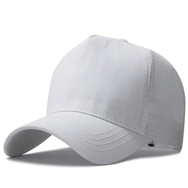 Big Head  Deeper Mesh High Top Baseball Caps Male Outdoors Plus Size Sport Caps Trucker Cap Man  Large Size  56-60cm 60-65cm