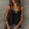 Sexy V Neck Summer Camisole for Women 2024 European American Fashion Top