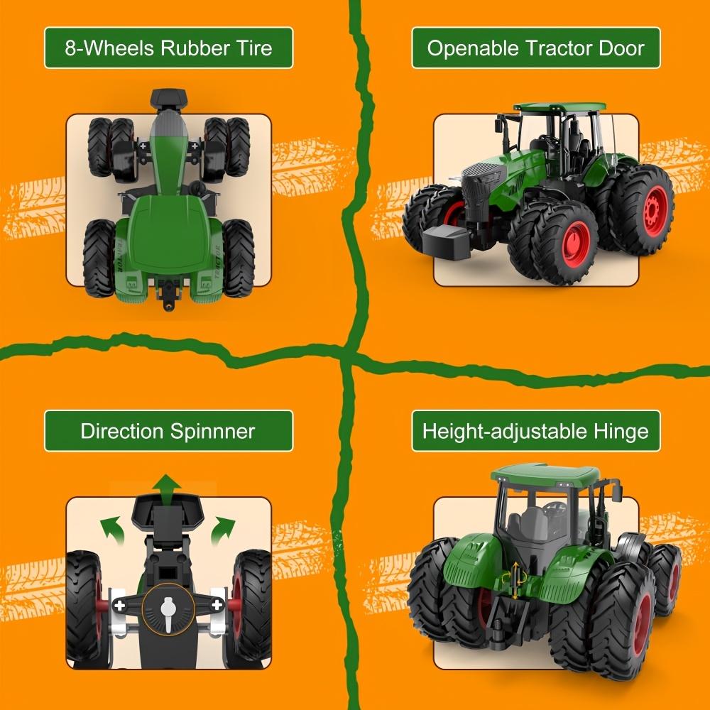 1/24 Scale Tractor Toy,Push and Go Toy Cars for Halloween Christmas Birthday Gifts.