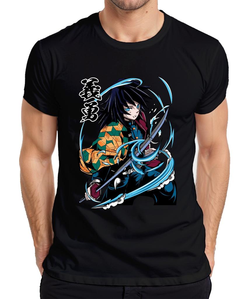 Giyu Tomioka Demon Hunter Waterblade Anime Gift Collector Unisexs Tshirt