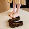 Round-toe Retro Soft-soled Shoes - Full-enclosed Women's Fall/winter Outerwear Flat Shoes Devotion