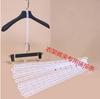 Clothing Store Decor: Plastic Hangers and Leather Connection Strips Set