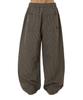 OHY O Logo Check Track Pants - Brown