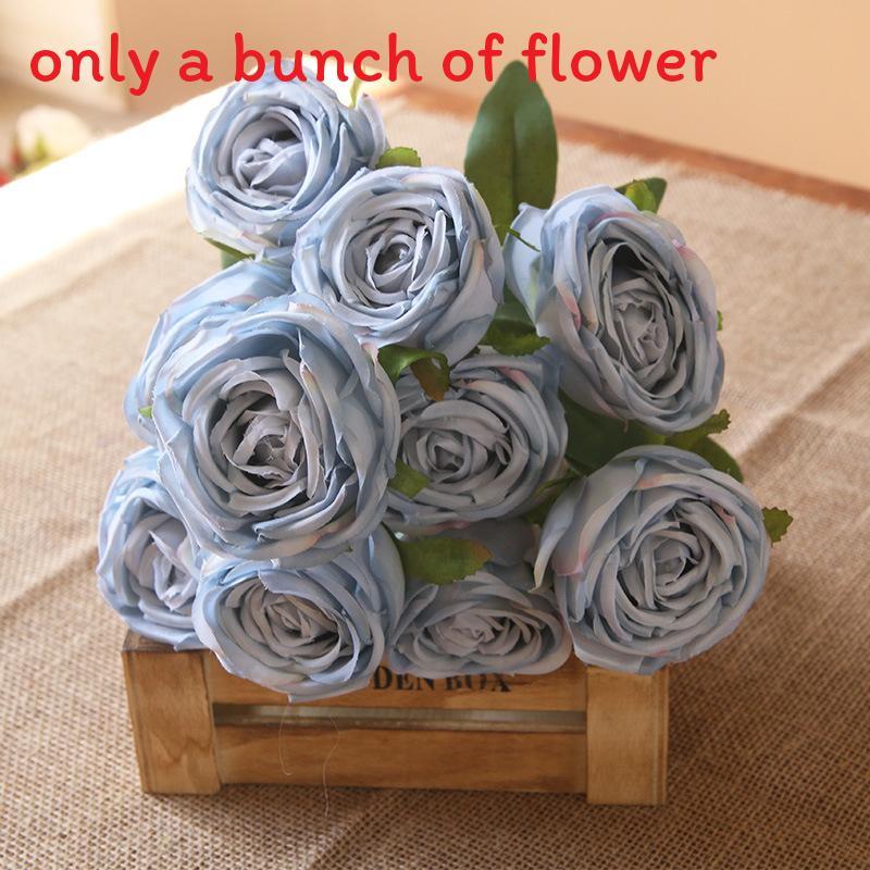 Rose Wall Decor Artificial Flowers For Wedding Home Photography With Silk Material