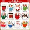 12 Styles Tea Cup Note Pad Set Self-Stick Refrigerator Sticky Notes  Christmas Gift Giving
