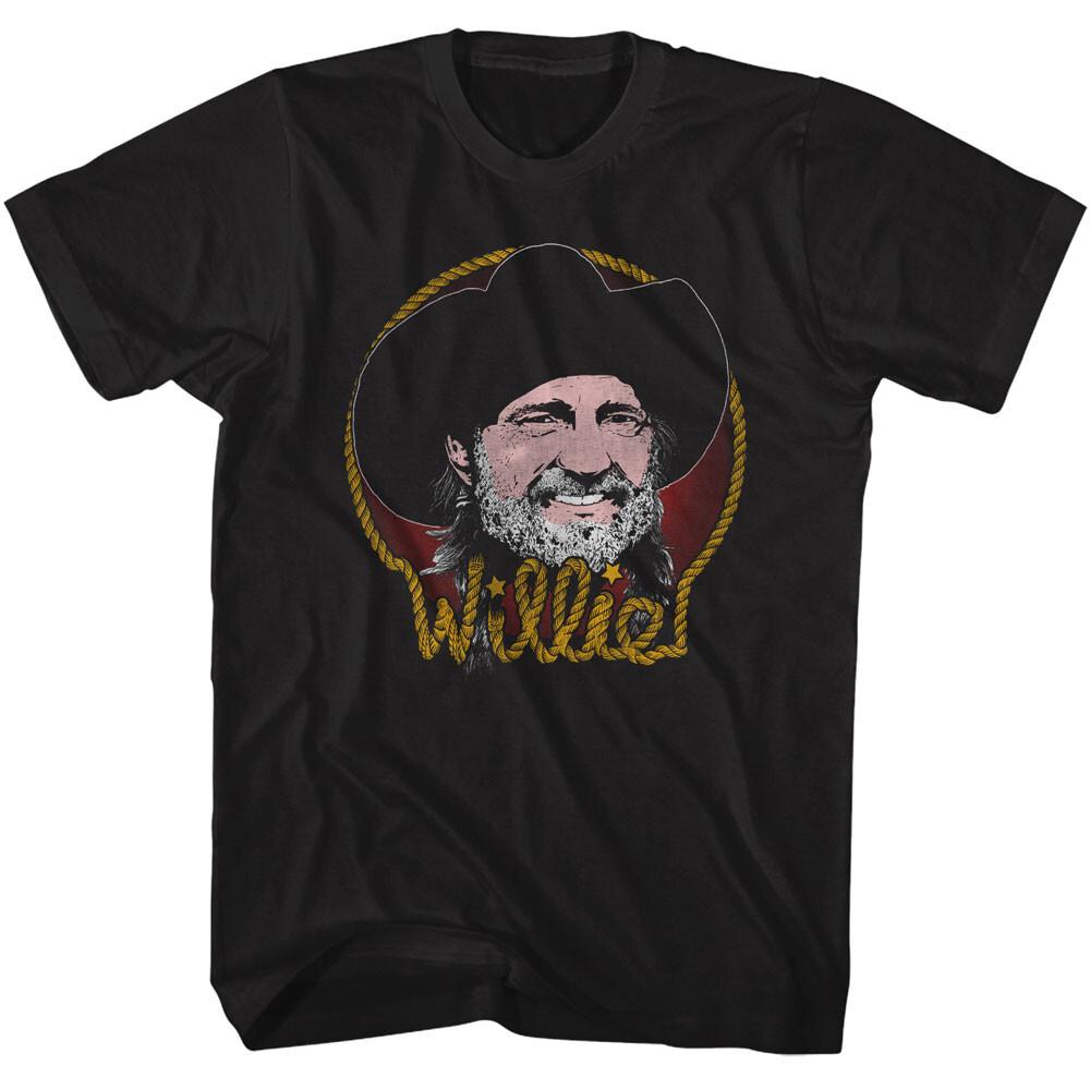 Willie Nelson Rope Name Photo Men T Shirt Outlaw Country Music Merch XL