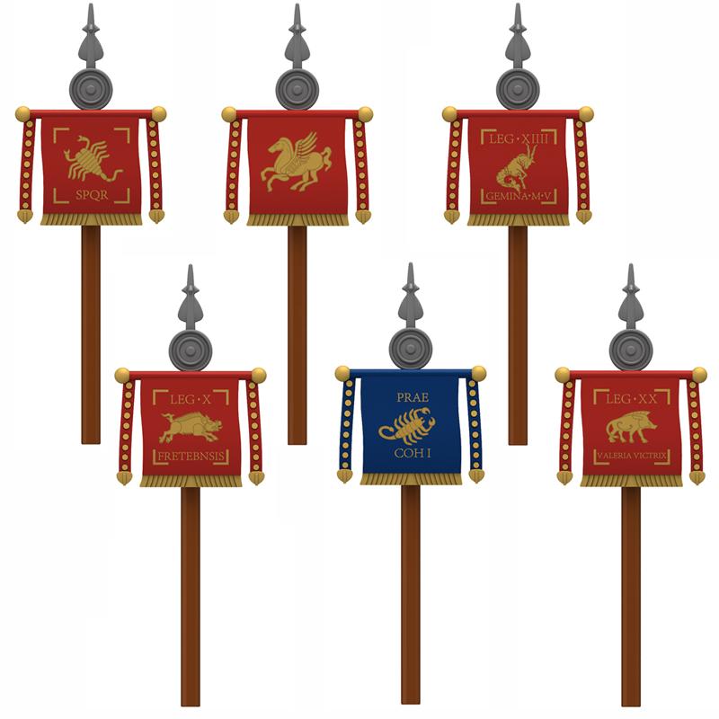 Medieval Military Castle Knight Accessories Building Block Roman Figure Soldier Crusader Viking Shield Armor Eagle Brick Toy S01