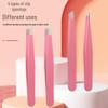 Stainless Steel Flat Slant Tip Eyebrow and Beard Tweezers for Hair Removal