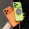 Magnetic For Magsafe Case For iPhone 17 16 Pro Max 15 14 13 Luxury Lens Protector Film Leather Texture Soft Silicone Phone Cover Case
