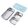 Sealed Nonrust Steel Bentos Box Shatters Proof Clear Covers Corrosions Resistance Perfect for Meal Prepping