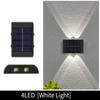 LED Solar Wall Lamp Outdoor Waterproof Up And Down Luminous Lighting Garden Decoration Solar Lights Stairs Fence Sunlight Lamp