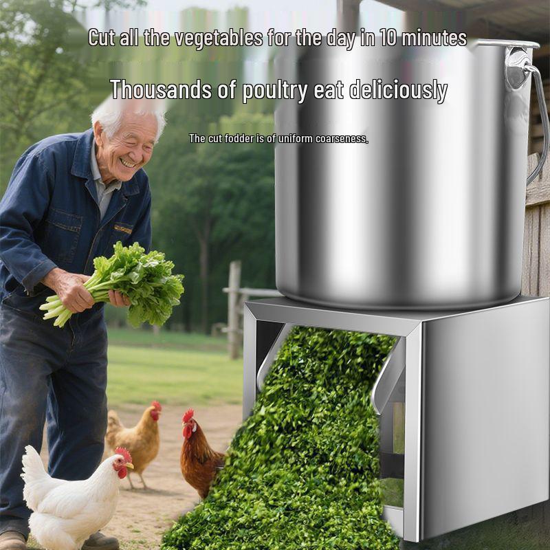 Multi-Function Vegetable Chopper & Chicken Feeder: Grass Cutter, Fruit Pulverizer, Pellet Feed Maker
