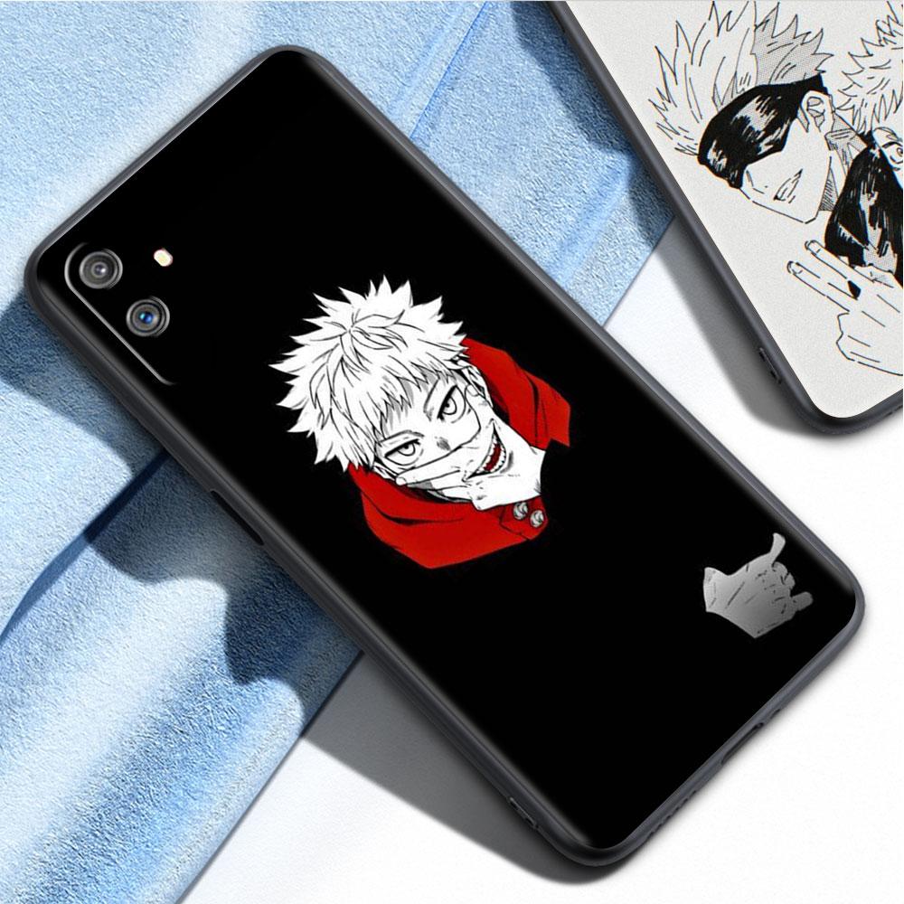 Süße Jujutsu Kaisen Anime-Hülle für Realme 8 C21y GT Neo 2 3 8i C21 7 C11 6 C12 C35 C3 GT 9 Pro C12 Silikon-TPU-Telefonabdeckung