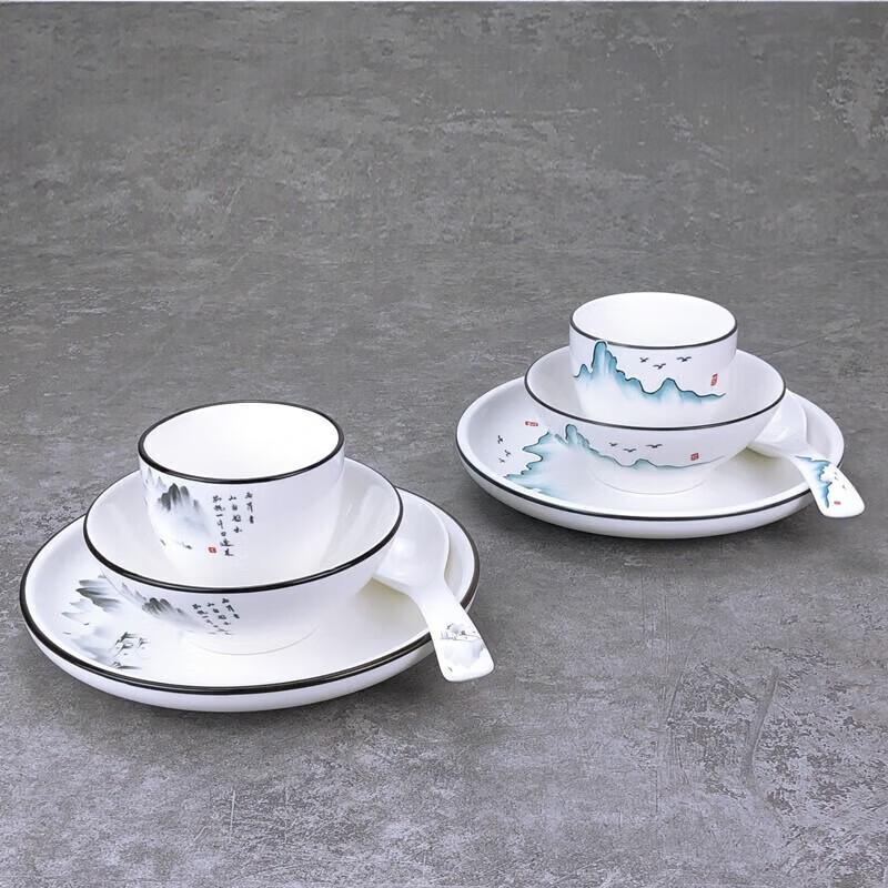 Süßes & Elegantes Bergfarben Chinesisches Keramik Geschirr Set