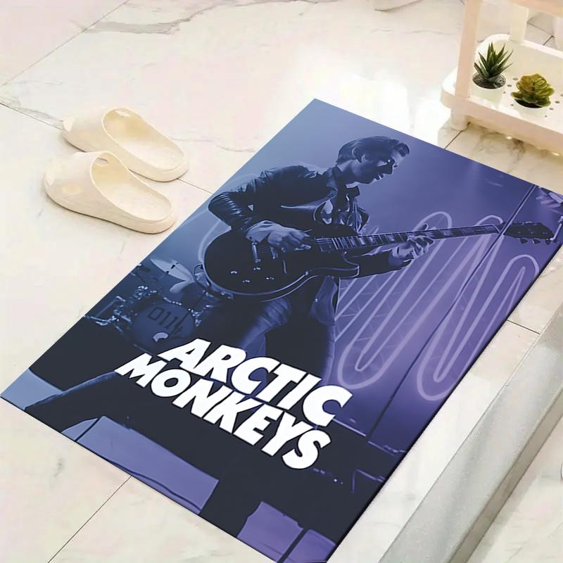 1Pc Arctic Monkeys Live Performance Rug, Office Carpet Indoor Outdoor Doormat, Non-Slip, Comfortable, Living, Christmas Halloween,  Xmas Gift G1288