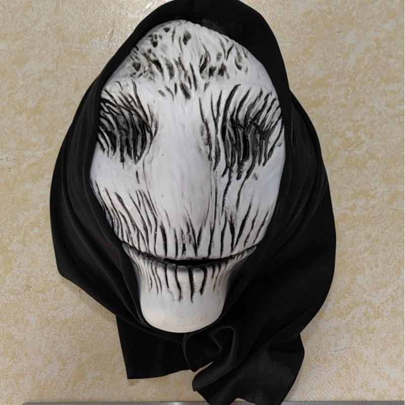 Smilende Spøgelse Maske Halloween Fest Kostume Tilbehør Latex Ansigtsskjold Unisex Voksen Én Størrelse