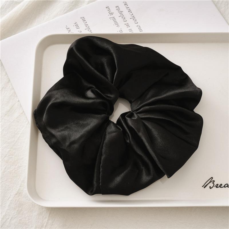 Large-sized Wide-edge Large Intestine Hairband Fashionable Girl's Hairstyle Elastic Hair Tie Hair Accessory