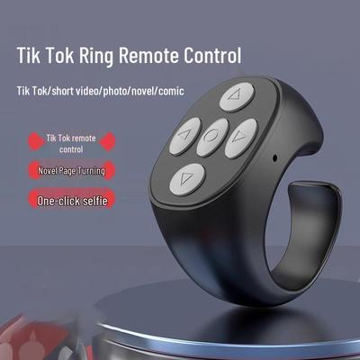 Bluetooth Remote Control Ring for Smartphones: Navigate Manga, Control Videos, and Capture Photos with One Key
