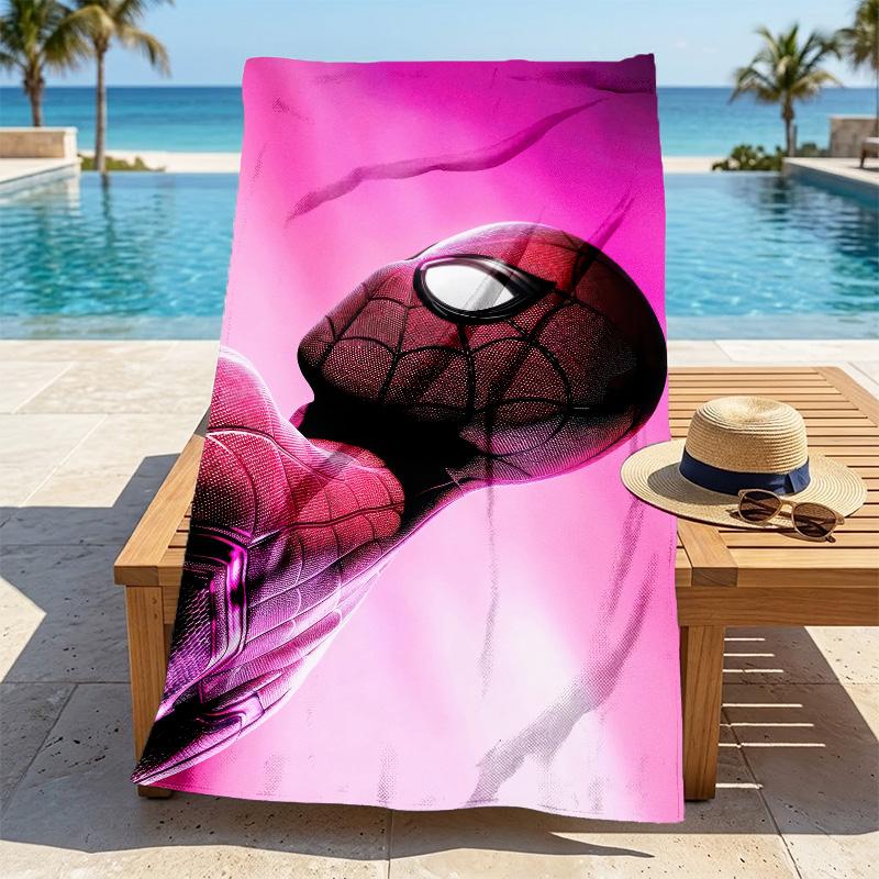 Spiderman Stylish Digital Printing Beach Towel Quick Drying Absorbent Blanket For Beach Pool Gym Travel Christmas Gift C9211840